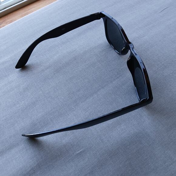 Classic Black Sunglasses OSFM adult sized simple unisex retro 80s 90s Y2K - Picture 5 of 15